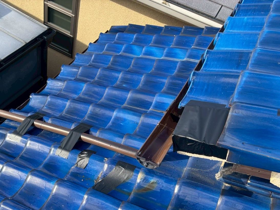 雨とい修理工事