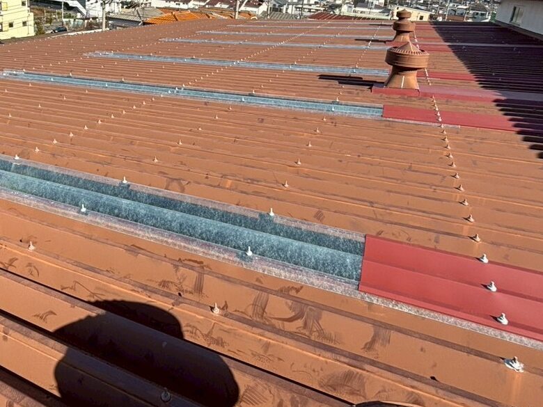 R8.1/7～1/30　東大阪市　O様　屋根修理、西面塗装工事