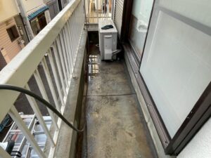 R8.3/9～3/16　 西成区　W様邸　ベランダ防水工事