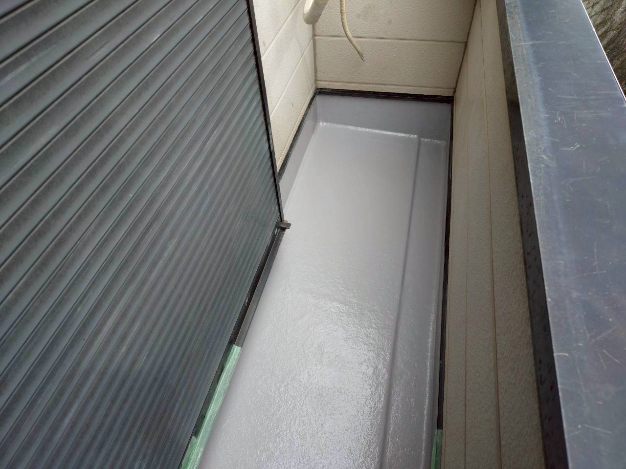 ベランダFRPトップ塗り替え