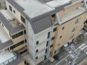 R8.4/1~4/25　東大阪市　浅田様　外部改修工事（柱、タイル部分サイディング）