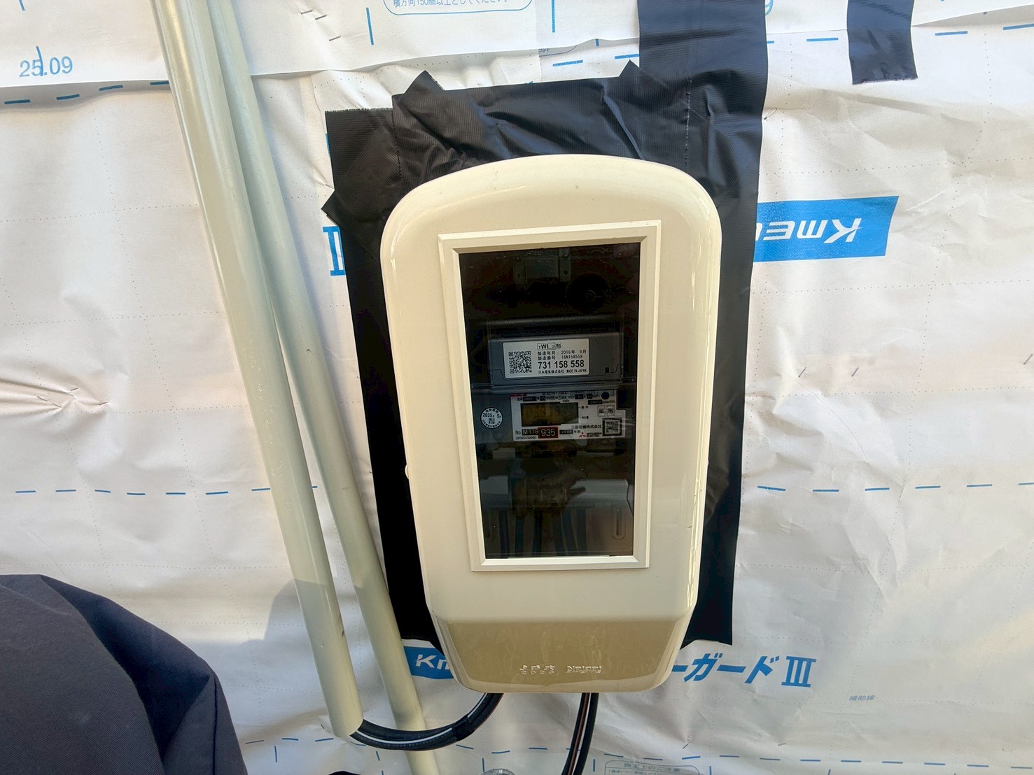 壁プリント鋼板カバー工事