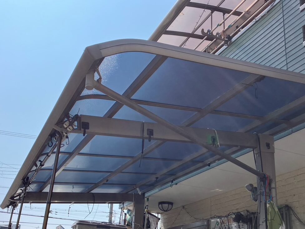 R8.7/23　大正区　吉岡様　ポリカ屋根張り替え工事