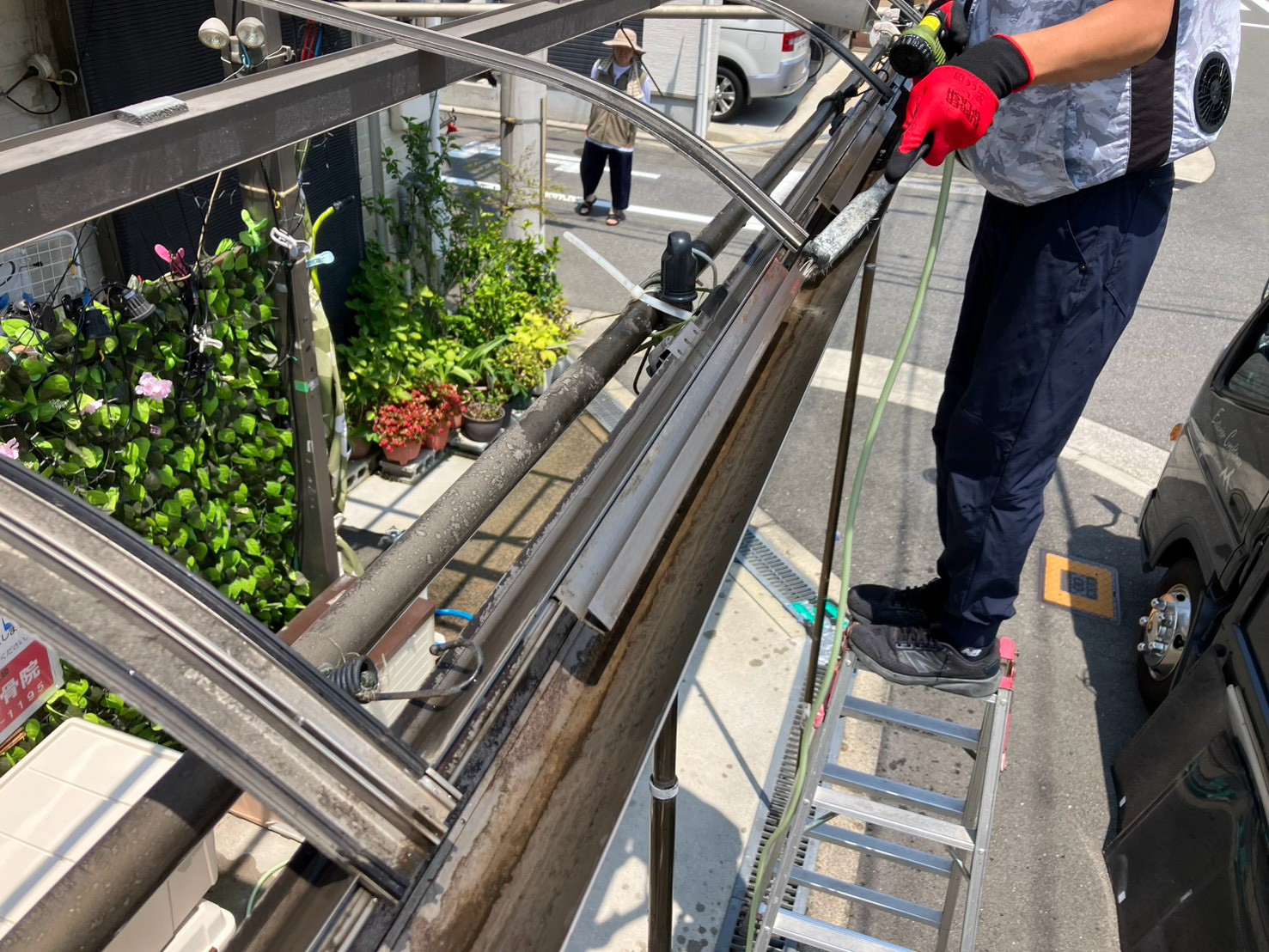 ポリカ屋根張り替え工事