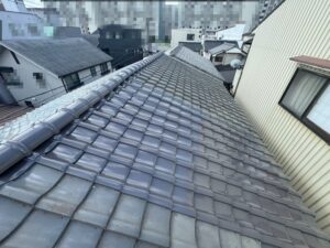 R8.8/6～8/11　大阪市　H様邸　7寸丸強化棟及び地瓦交換工事