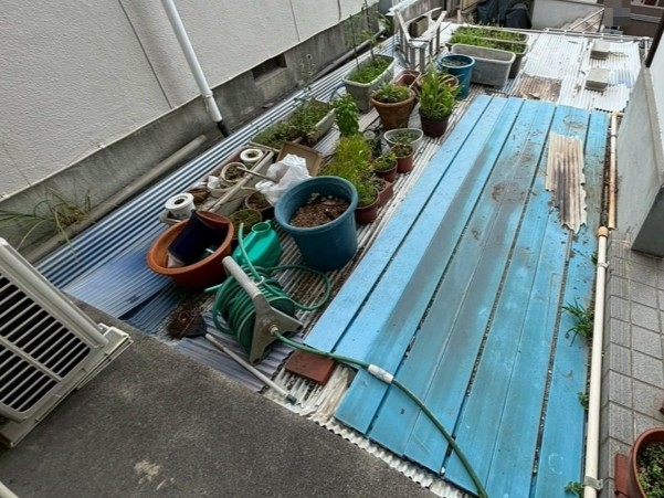 R8.8/24～8/31　生駒市　M様邸　ガレージ上防水改修工事