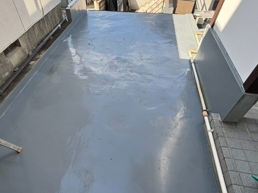 R8.8/24～8/31　生駒市　M様邸　ガレージ上防水改修工事