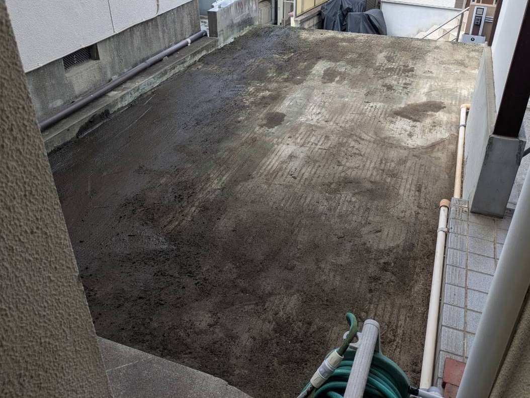 ガレージ上防水改修工事