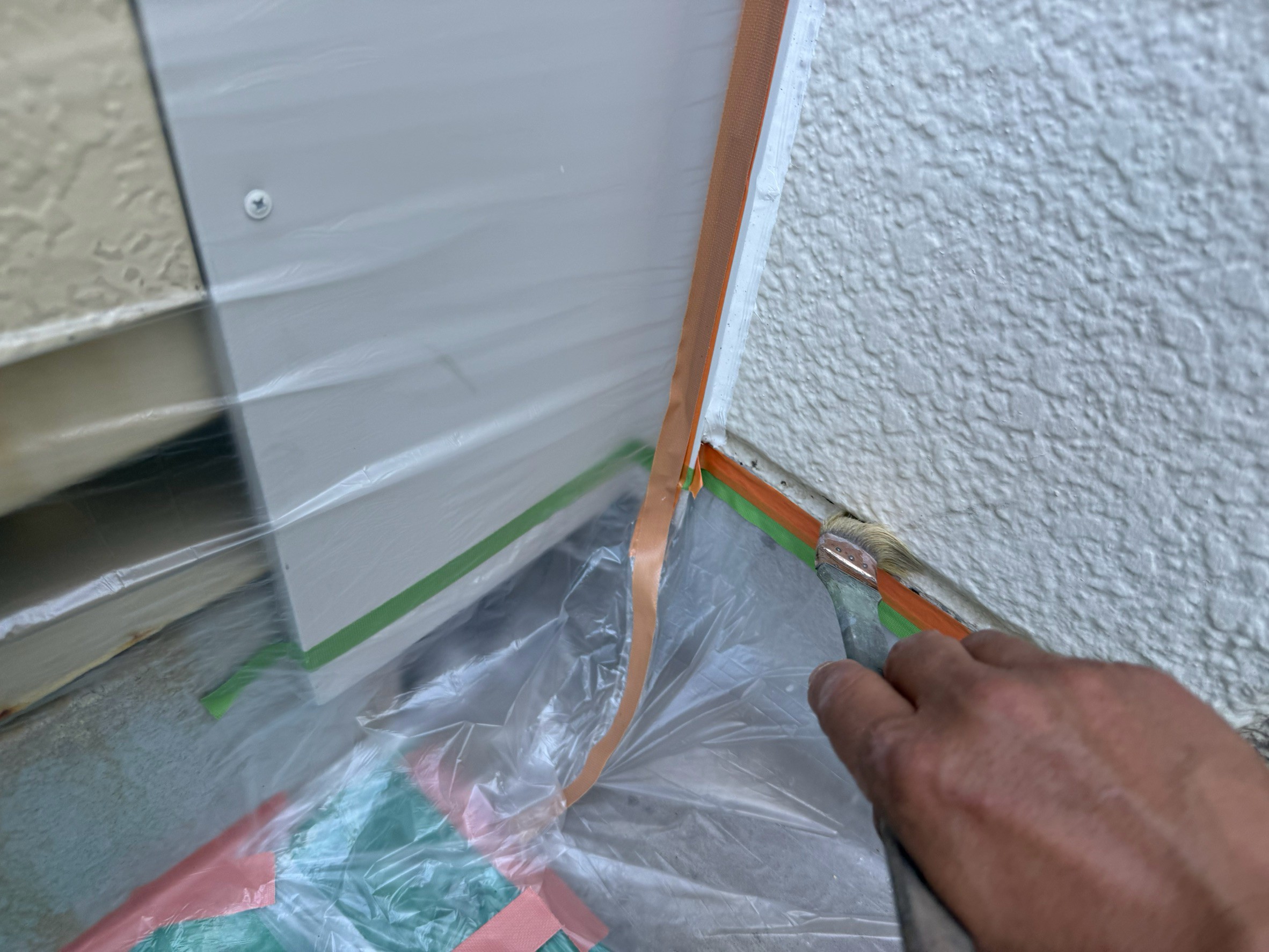 塔屋部分塗装工事