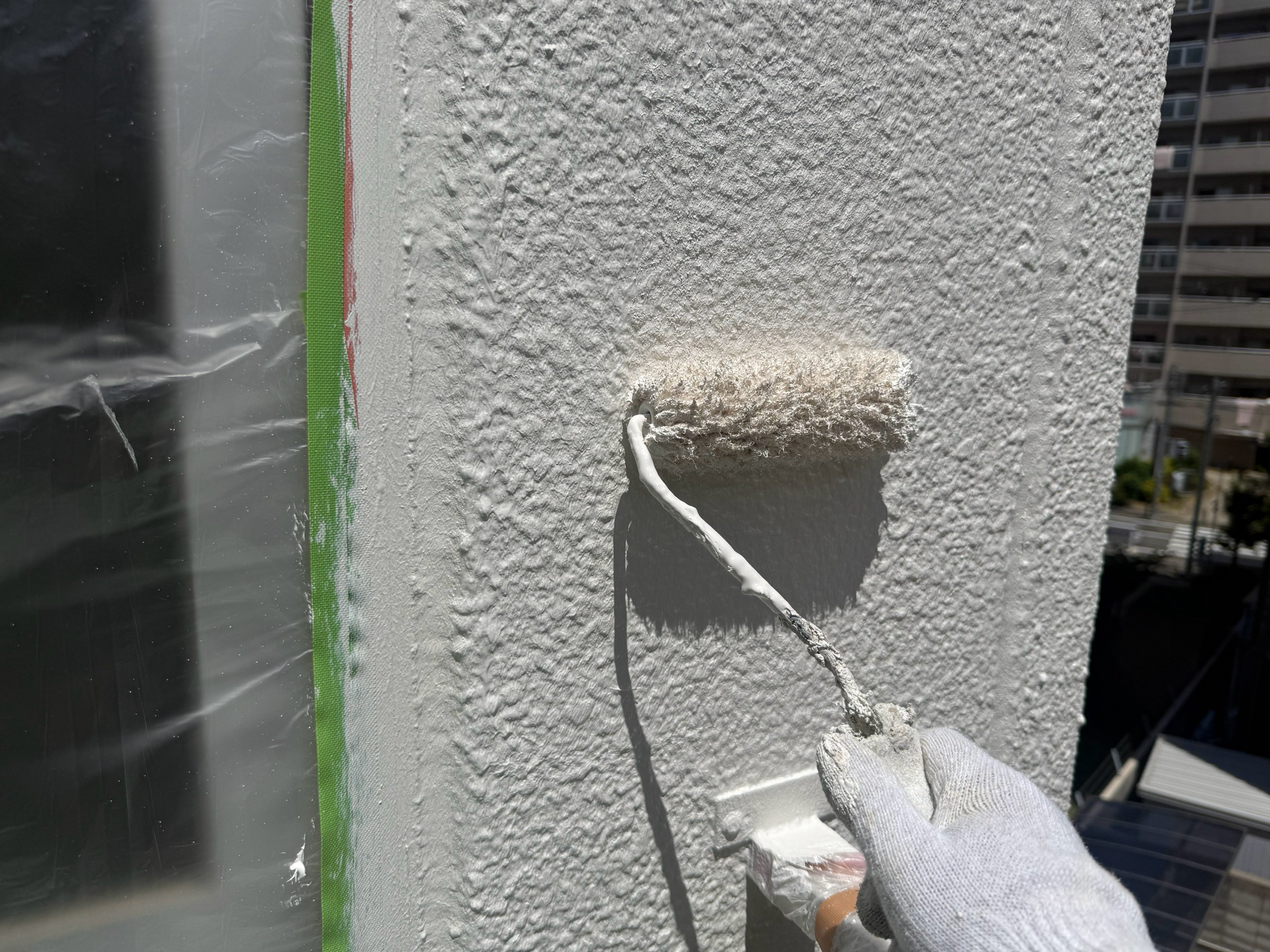 塔屋部分塗装工事