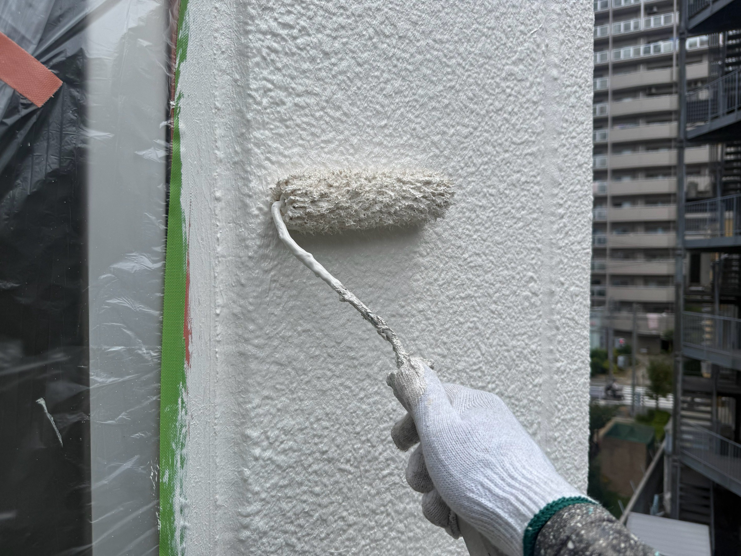 塔屋部分塗装工事
