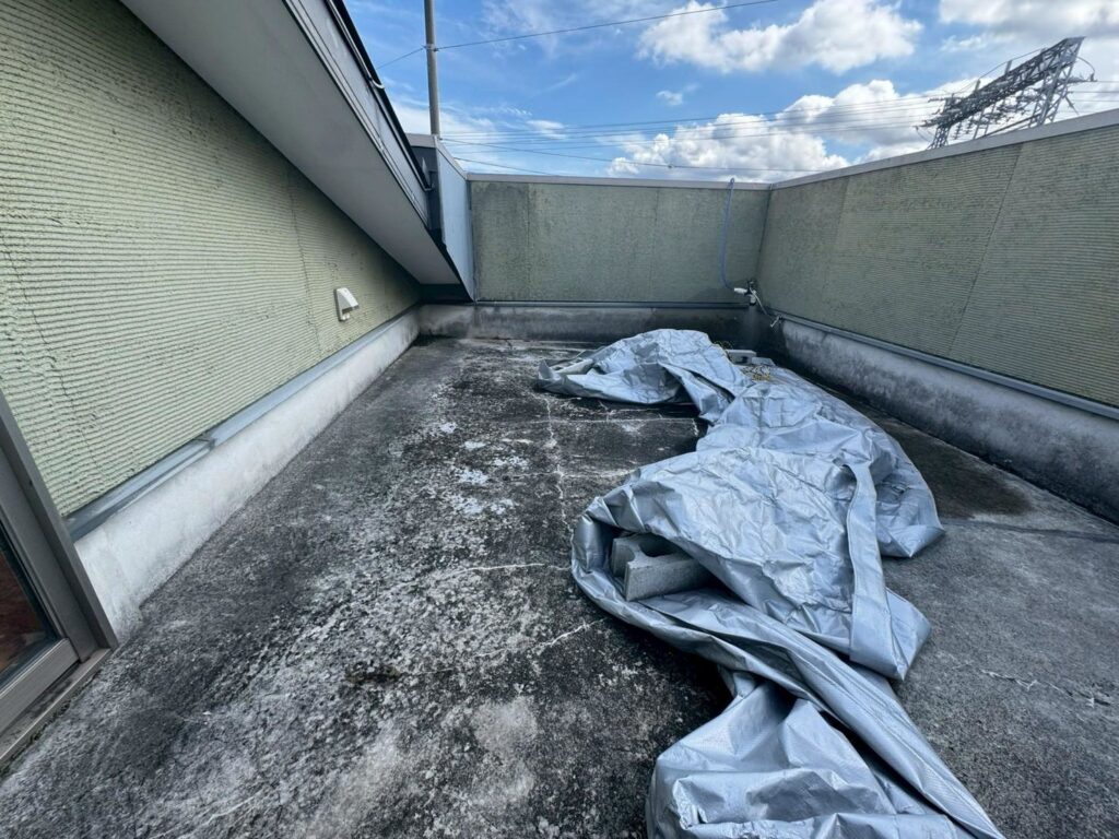 R8.8/4~8/12　橿原市　N様邸　通気緩衝ウレタン防水工事