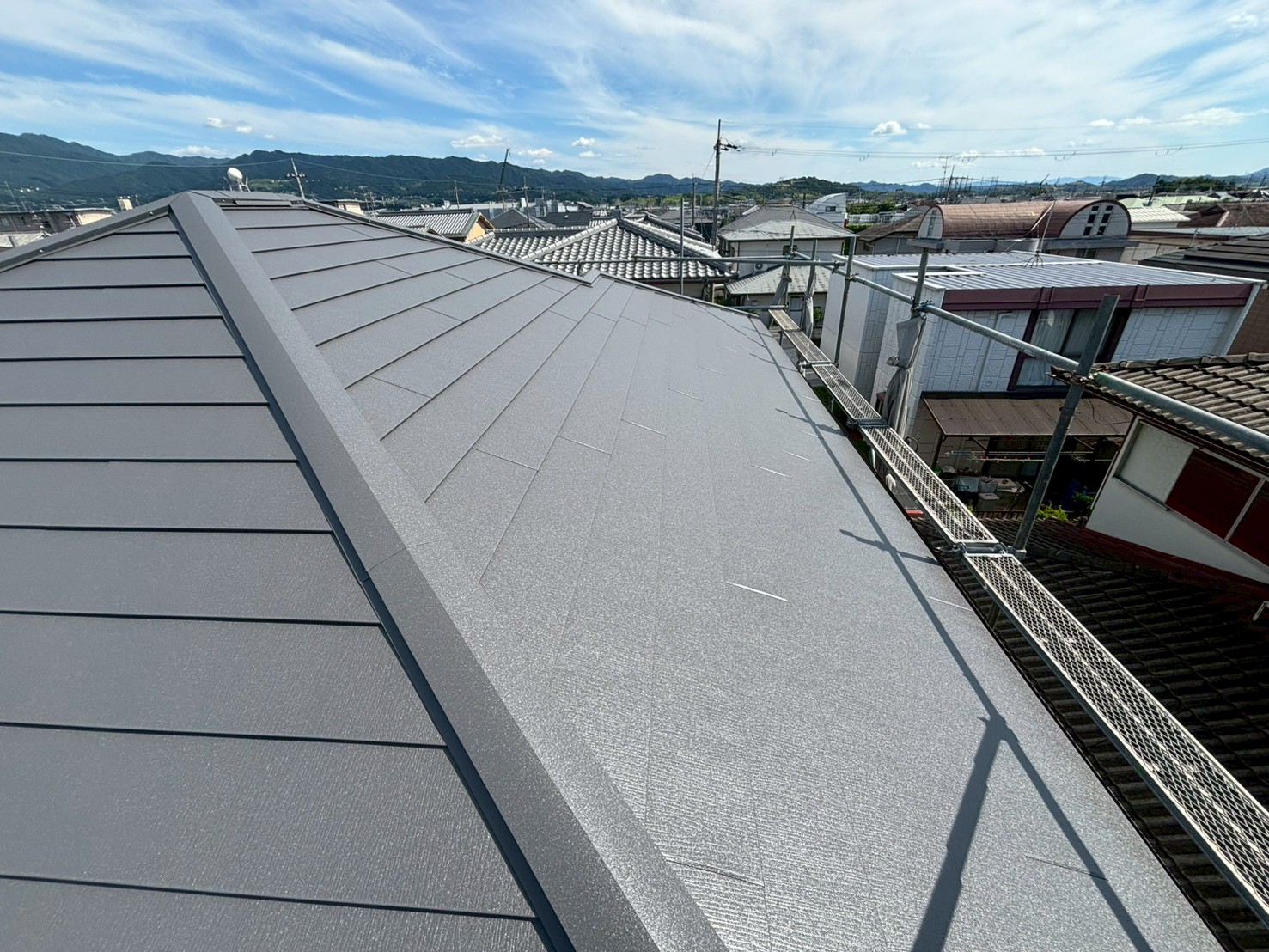足場解体前確認