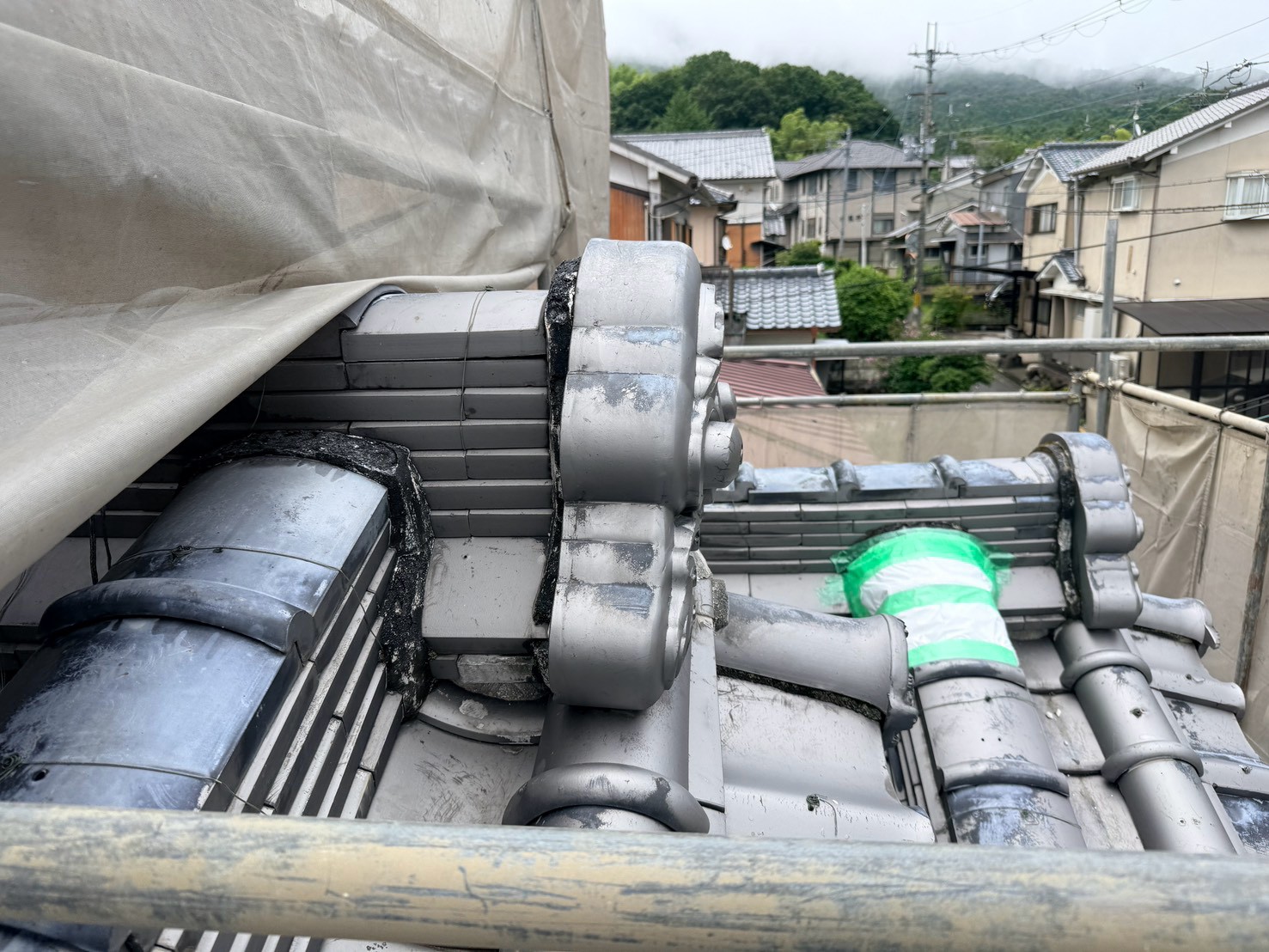 屋根漆喰塗り替え工事