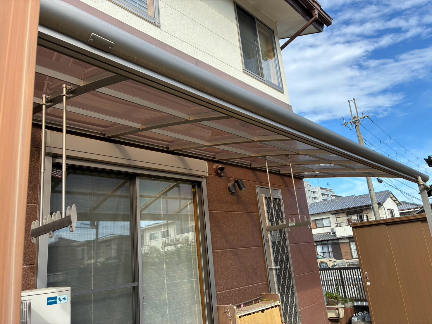 テラス屋根脱着工事