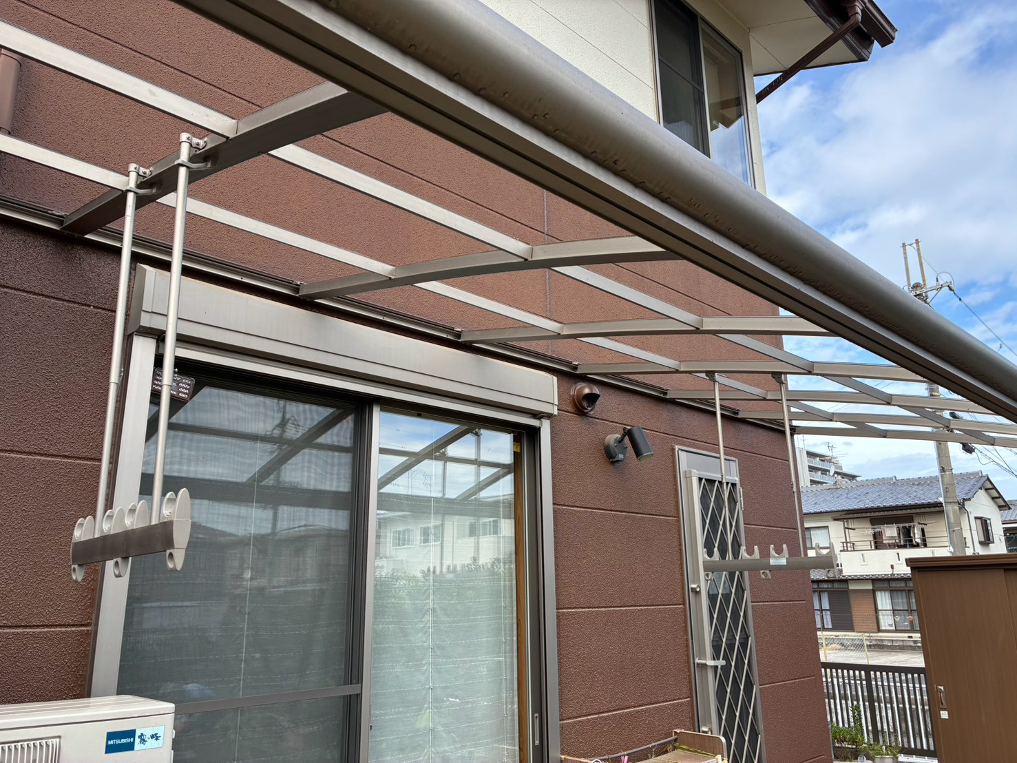 テラス屋根脱着工事