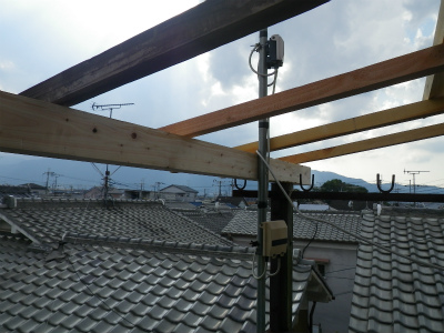ベランダ屋根補修工事