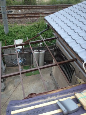 デッキ屋根補修工事