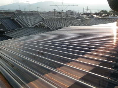 ベランダ屋根補修工事