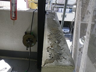 ベランダ笠木工事