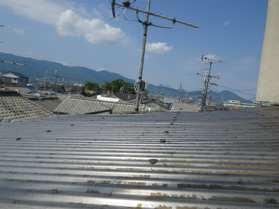 ベランダ屋根補修工事