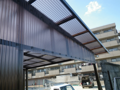 デッキ屋根補修工事