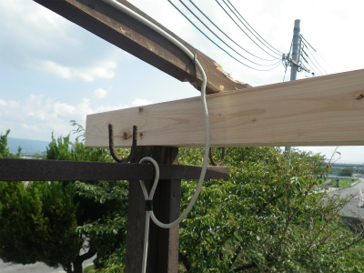 ベランダ屋根補修工事