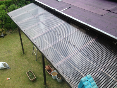 テラス屋根張替工事