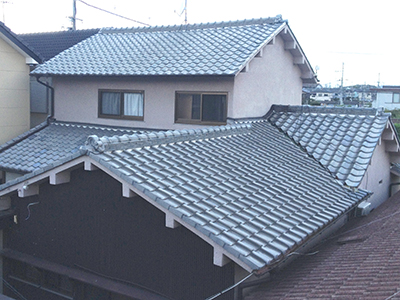 和瓦→ｸﾚｽﾊﾟﾙｰﾌ 葺き替え工事