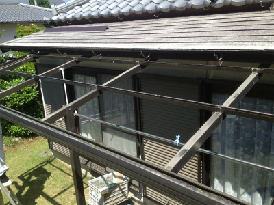 テラス屋根張替工事