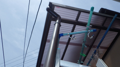 ベランダ屋根補修工事