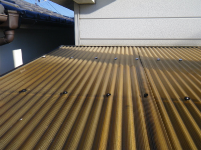ベランダ屋根張替工事