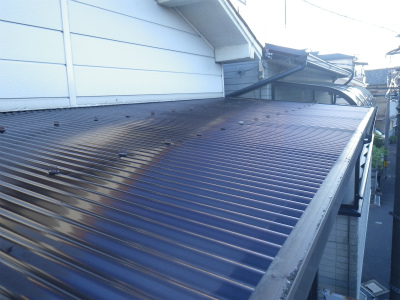 ベランダ屋根張替工事