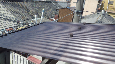 ベランダ屋根補修工事