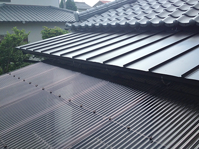 テラス屋根張替工事