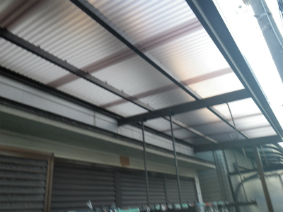ベランダ屋根張替工事