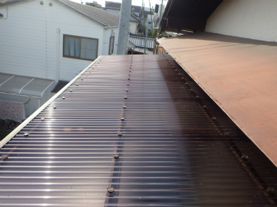 テラス屋根張替え工事