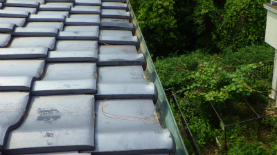 枯葉よけネット取付け工事