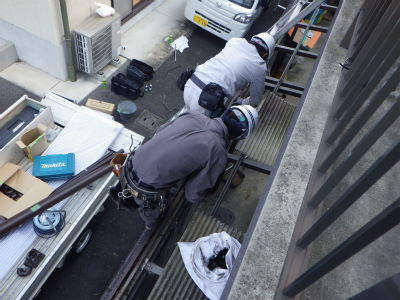 テラス屋根張替え工事