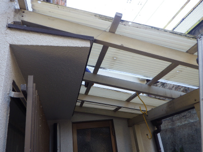 テラス屋根張替え工事