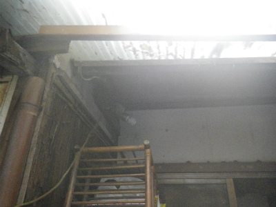 テラス屋根貼り換え工事