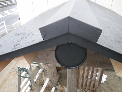門　屋根工事