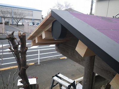 門　屋根工事