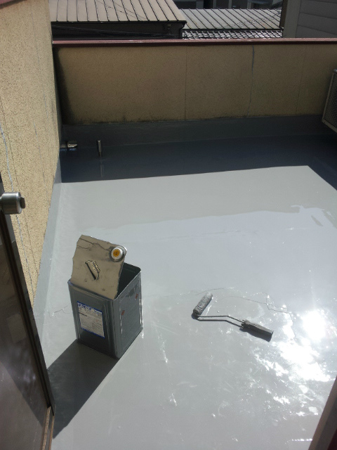 メッシュウレタン防水工事