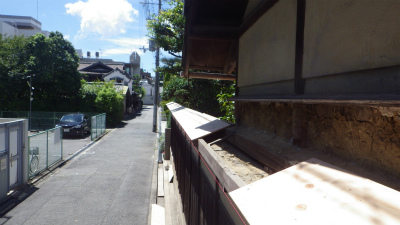 外塀 屋根補修工事