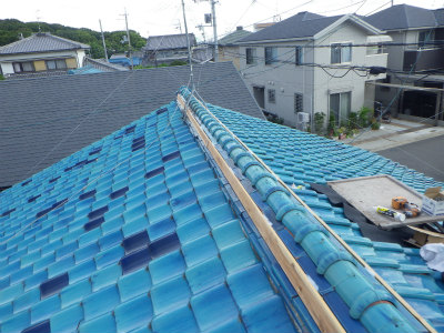 大棟カバー工事