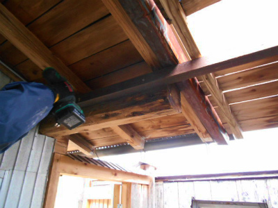 波板屋根工事
