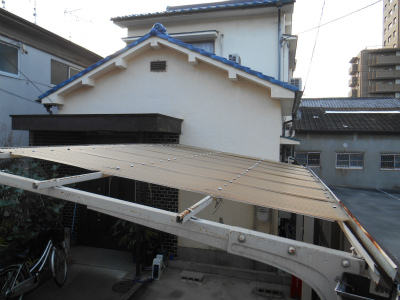 テラス屋根張替え工事