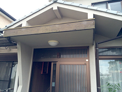 玄関庇葺き替え工事
