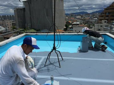 通気緩衝ウレタン防水工事